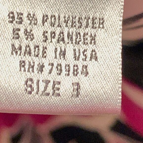 Chicos Size 3 purple, black & white flowy dress. Great for all seasons w/jacket - Picture 5 of 10